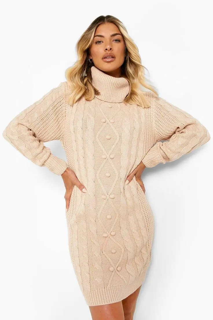 Turtleneck Sweater Dresses